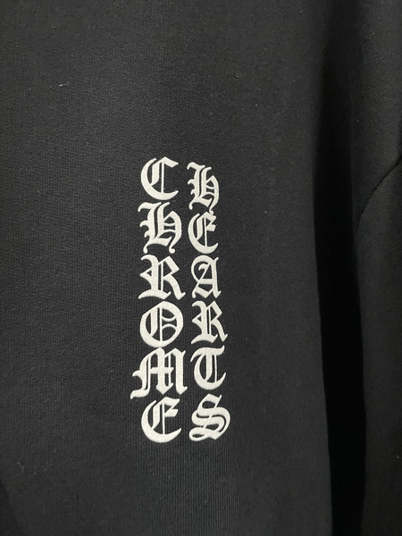 CHROME HEARTS SWTSHRT HD ZIP アームロゴジップパーカー XXL 黒
