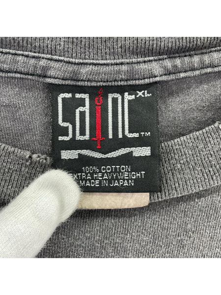 SAINT MICHAEL 半袖Tシャツ・カットソー 24ss VTG加工カラフルロゴTee (XL)