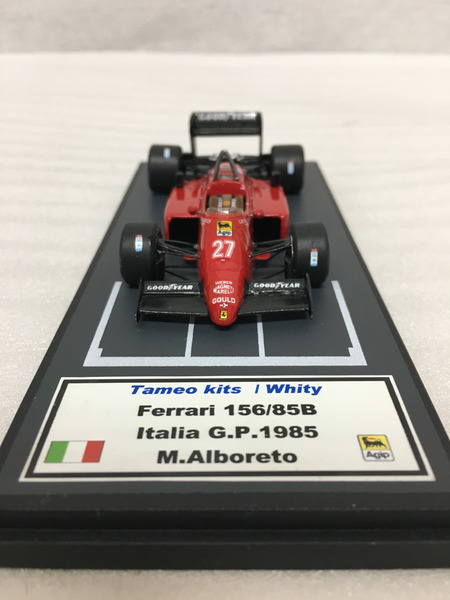 タメオキット完成品 1/43 フェラーリ 156/85B ♯27 M.アルボレート