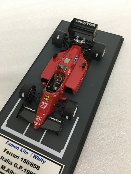 タメオキット完成品 1/43 フェラーリ 156/85B ♯27 M.アルボレート