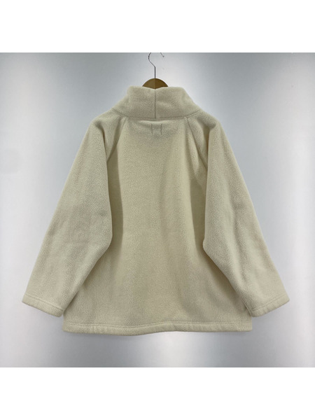 00s GAP L/S フリースプルオーバー 白 (L）