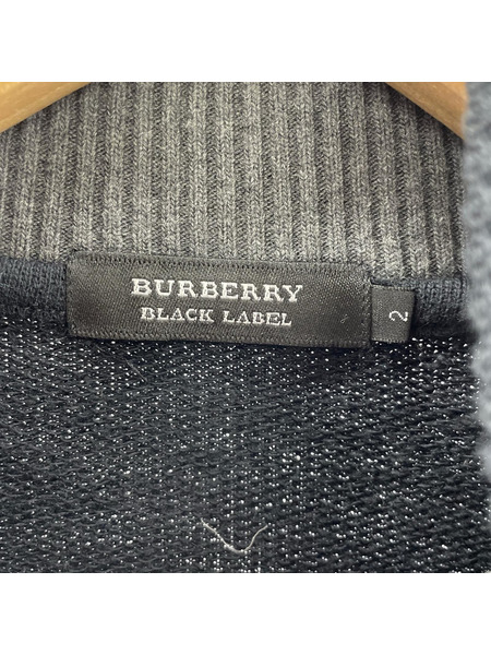 BURBERRY BLACK LABEL ドライバーズニット 黒 (2)