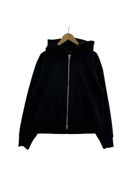 BREATH 24AW NEWRICH SHORT ZIP HOODIE ジップパーカー M 黒