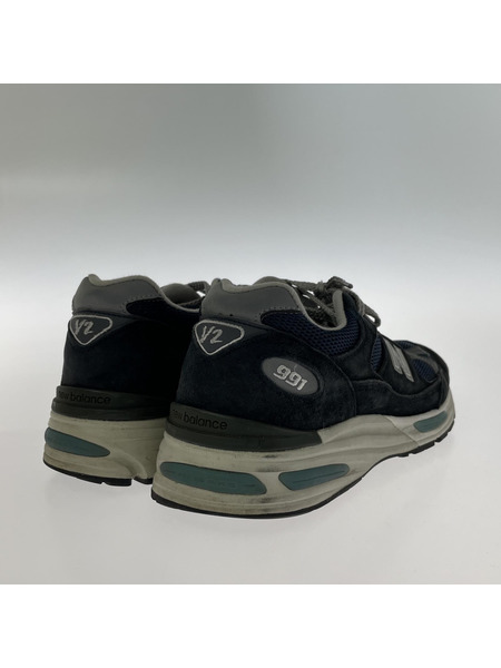 NEW BALANCE スニーカー U991NV2 紺 26.0cm