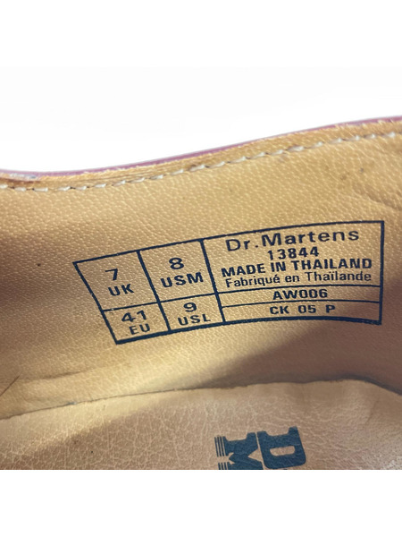 Dr.Martens シューズ BROGUE 5ホールウィングチップシューズ (UK7) バーガンディ