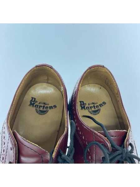 Dr.Martens シューズ BROGUE 5ホールウィングチップシューズ (UK7) バーガンディ