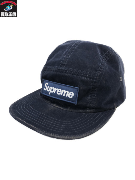 Supreme 18aw Velour Camp Cap ベロアキャップ　ネイビー　シュプリーム