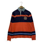 POLO RALPH LAUREN POLO COASTAL RESCUE ラガーシャツ(XS) 紺×オレンジ