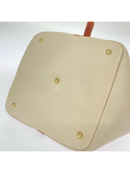 ハンドバッグ Her Schedule ミックスレザー ベージュ茶[値下]