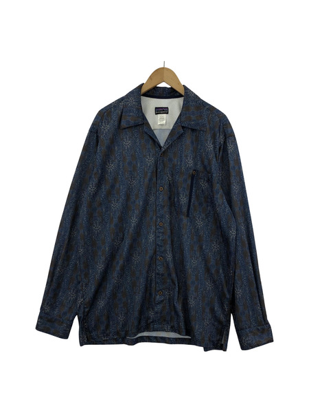 patagonia RHYTHM 05年製 Inyo Shirt オープンカラーシャツ 青 20820F5