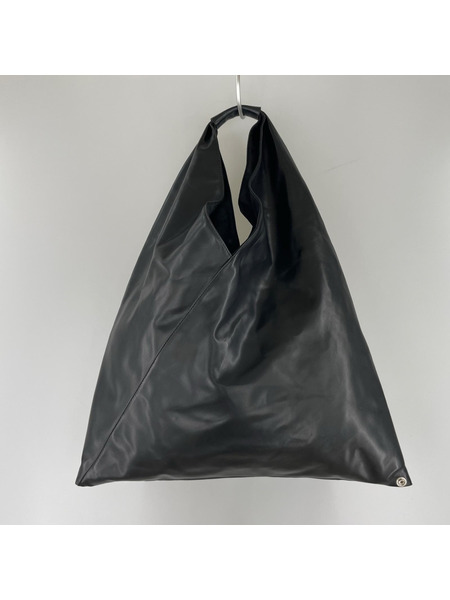 MM6 ハンドバッグ ジャパニーズトートバッグ/レザー/BLK