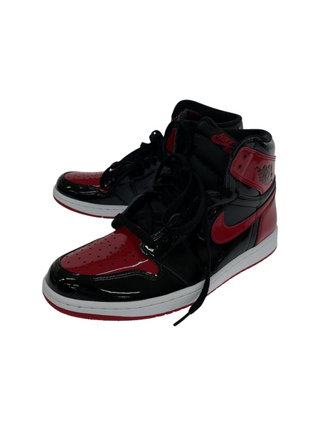 Nike Air Jordan 1 High OG Patent Bred US10