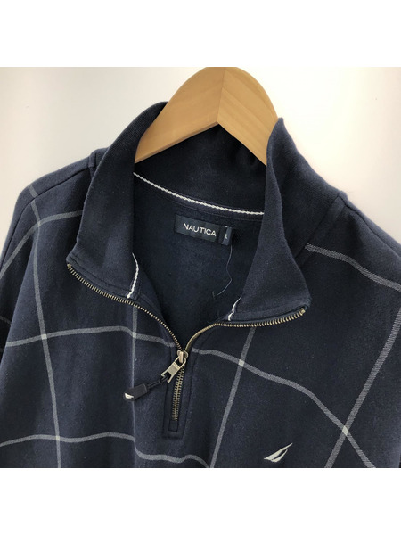 old nautica harf zip sweat ネイビー[値下]