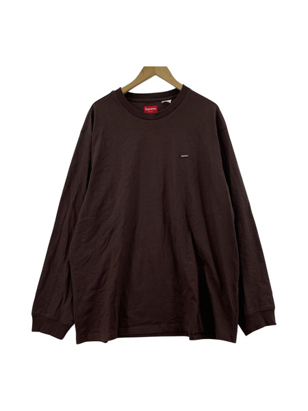 Supreme Small BoxLogo L/S Tee XL ブラウン