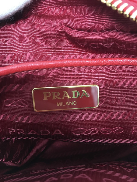 PRADA  プラダ　リボンミニショルダーバッグ レッド