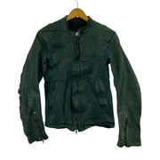 ISAMUKATAYAMA BACKLASH ライダース レザー ライダースジャケット 3 緑