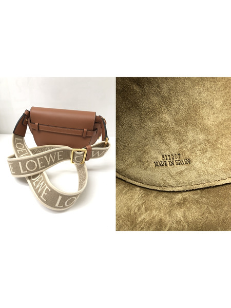  LOEWE(ロエベ) ショルダーバッグ Gate Dual Bag Mini ブラウン A650N46X13