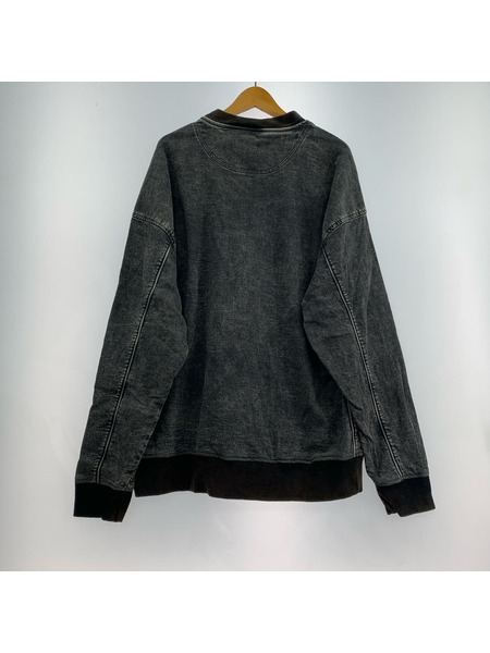 DIESEL スウェット・トレーナー D-KRIB 加工スウェット (XL)