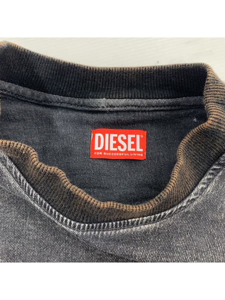 DIESEL スウェット・トレーナー D-KRIB 加工スウェット (XL)