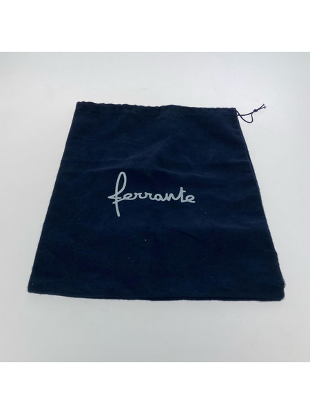 FERRANTE シューズ レザーコインローファー ブラック 6 1/2