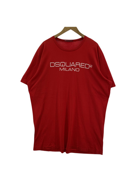 DSQUARED2 S/SロゴプリントTee 赤　3XL