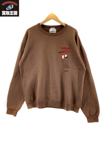 WACKO MARIA×UP IN SMOKE CREW NECK SWEAT SHIRT TYPE4 茶 L｜商品番号：2100205353111  - 買取王国ONLINESTORE