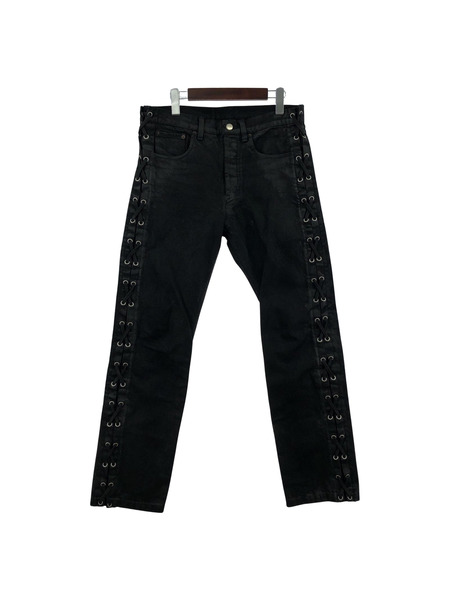 BREATH 22SS COATING LACE UP PANTS BLK（M）