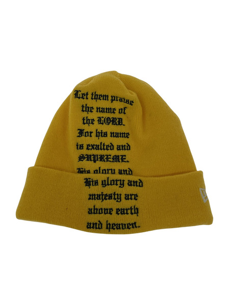 Supreme ニットキャップ New Era Psalm Beanie イエロー