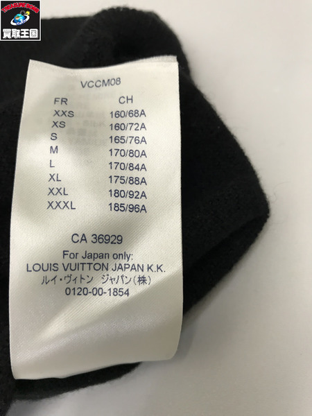 LV  インサイドアウト カシミアタートルネックニット 黒 (XL)