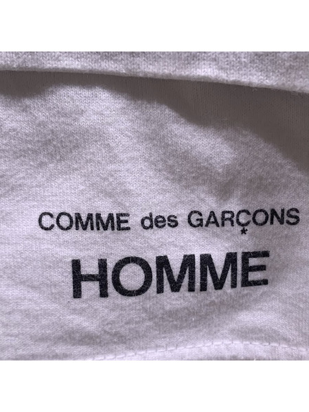 COMME des GARCONS 25SS  綿圧縮天竺ボーダーTシャツ S ホワイト