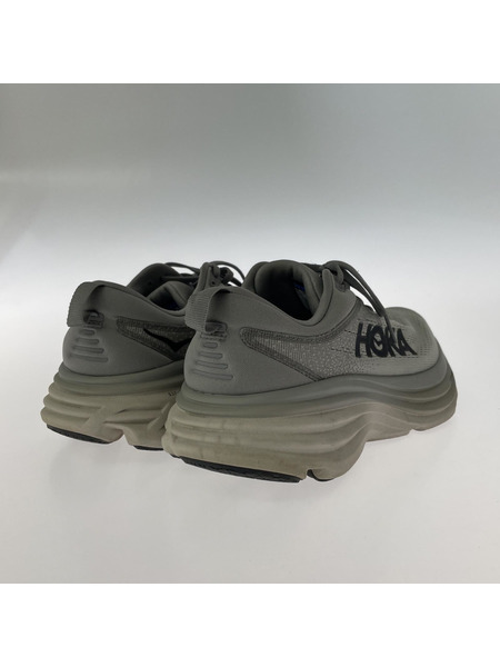 HOKA ONE ONE スニーカー BONDI 8 WIDE グレー 25.5cm