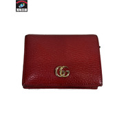 GUCCI GGマーモントコンパクトウォレット/RED
