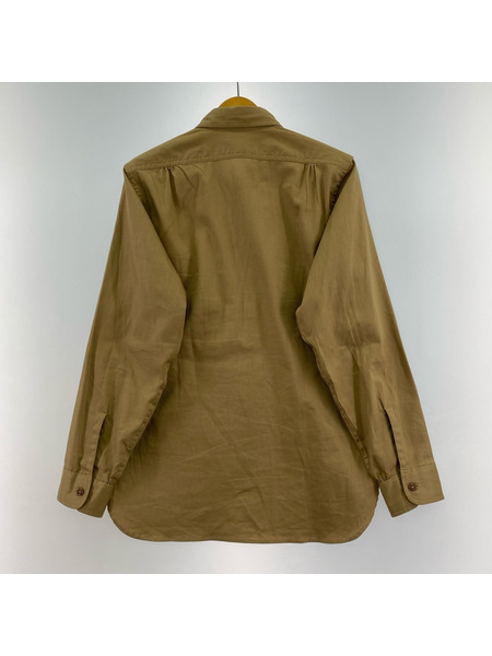 長袖シャツ ATLAST&CO ワークシャツ 15 茶