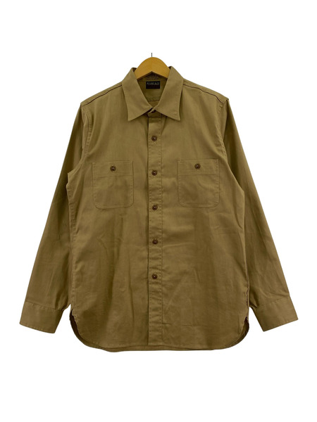 長袖シャツ ATLAST&CO ワークシャツ 15 茶
