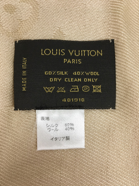 LOUIS VUITTON　レディースラグ衣料 ショールモノグラムシャイン/シルク×ウール/スカーフ/401910