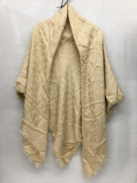 LOUIS VUITTON　レディースラグ衣料 ショールモノグラムシャイン/シルク×ウール/スカーフ/401910