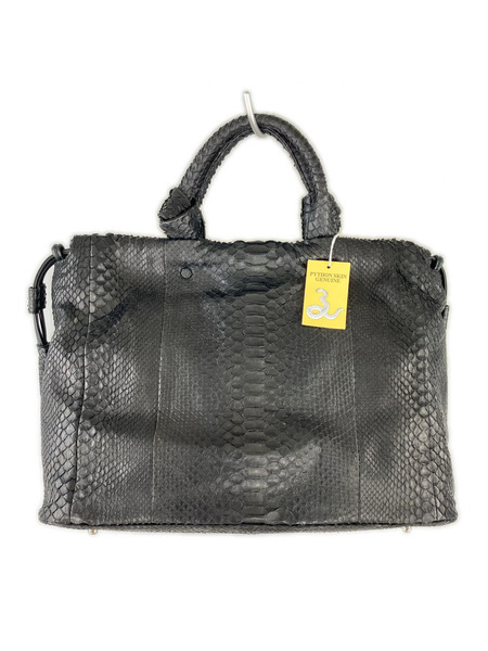 トートバッグ BAGFAN パイソンレザー バッグ