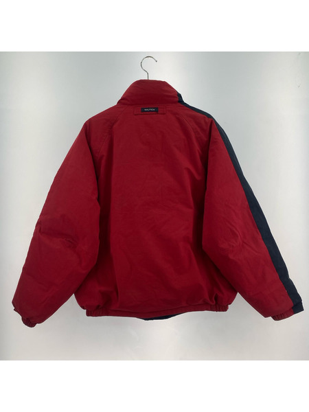 NAUTICA ダウンジャケット リバーシブル 赤/紺