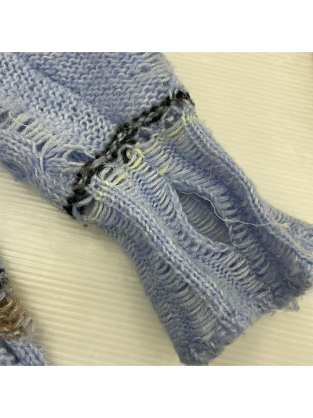 PAMM コワレカケノスクールローゲージニット/ブルー