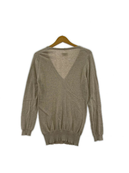 カーディガン william lockie/コットンニットカーディガン/BEG