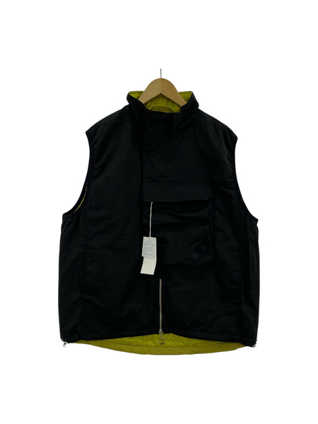 ANEI C.P. VEST REV QUILT リバーシブルベスト 3 ブラック×イエロー