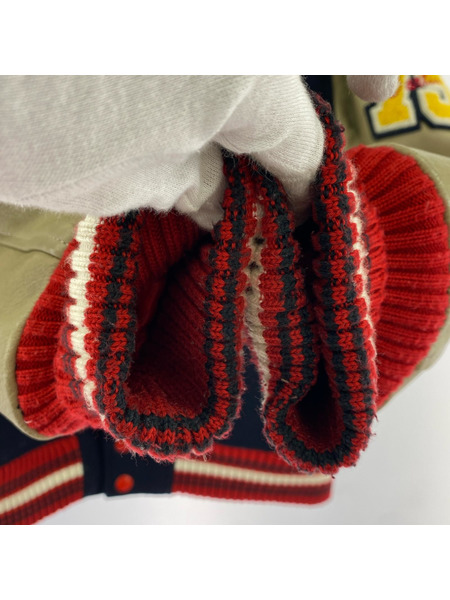 STUDIO D'ARTISAN ウールスタジャン 紺 (M)