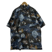 reyn spooner×STARWARS アロハシャツ 黒 (2XL)