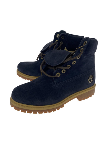 Timberland 6インチプレミアムブーツ NVY (25.0)