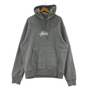 STUSSY パーカー 21fw ロゴPOパーカー グレー L 118461