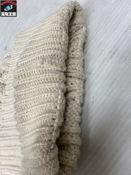 GOODENOUGH ニットキャップ 90s コットンニット帽 白