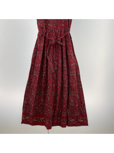 半袖ワンピース ERIKA ペイズリーワンピース