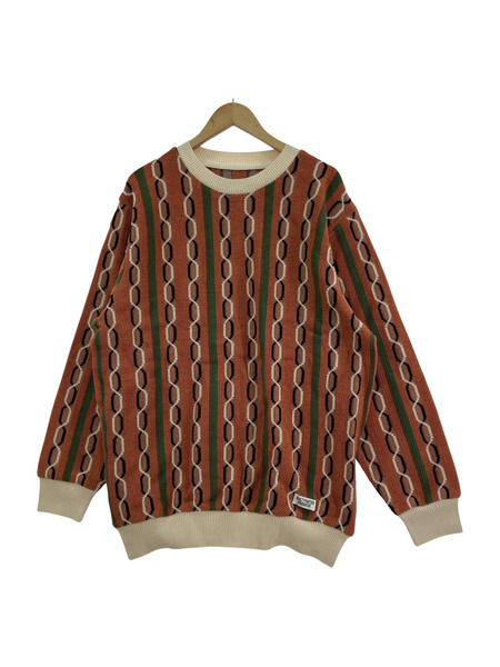 WACKOMARIA 24SS STRIPED JACQUARD KNIT SWEATER TYPE-1 L