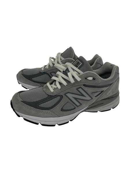 NEW BALANCE USA製 U990GR4 990V4 ローカットスニーカー 26cm グレー