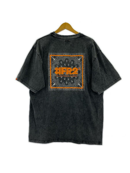 FR2 半袖Tシャツ・カットソー Acid Wash Embroidery Paisley Tee